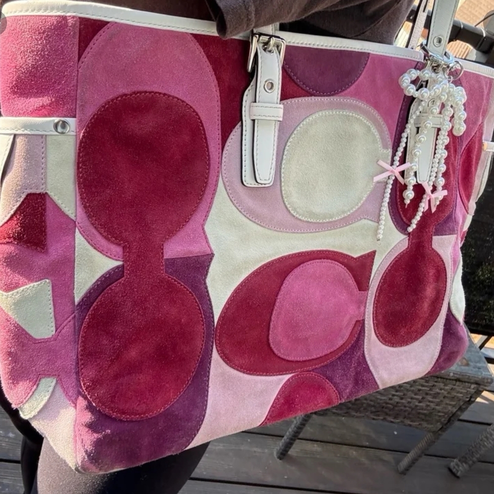 Coach Multicolor Patchwork Tote - image 1